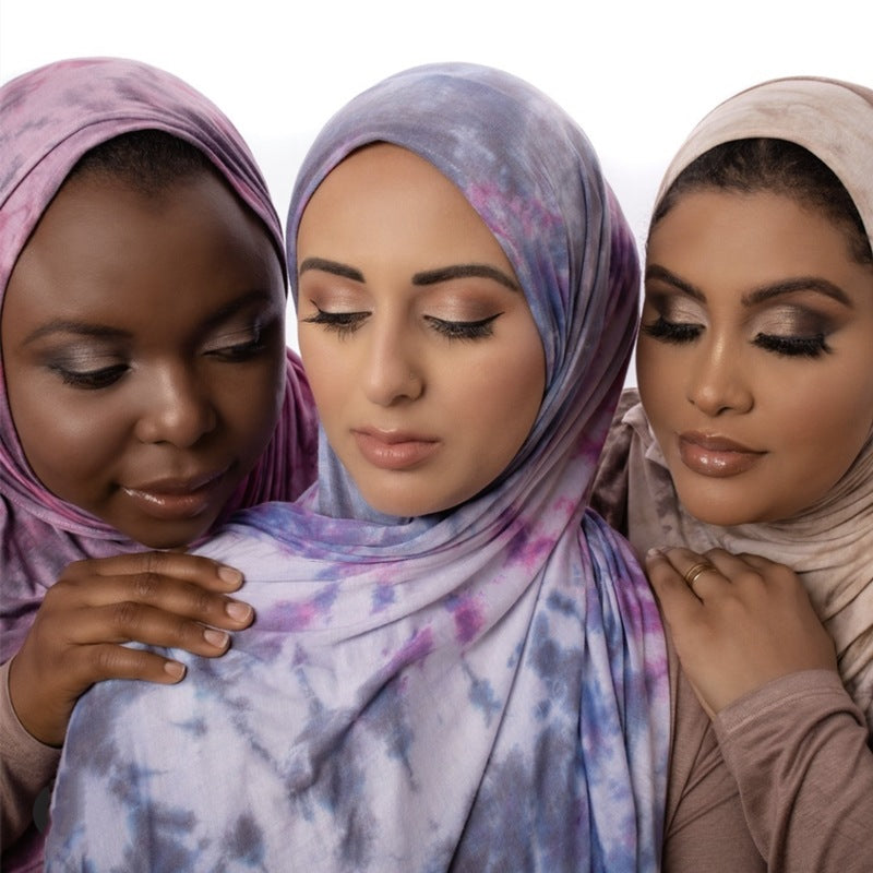 Cotton Modal Tie-dye Shawl Scarf Hijab