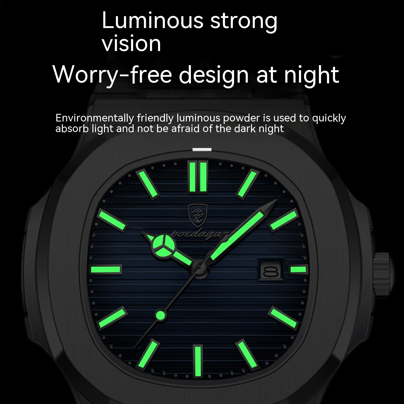 Poedagar Waterproof Luminous Quartz Watch