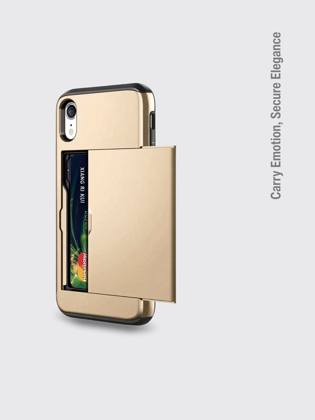 Card Shockproof Hybrid Wallet Gold iPhone11