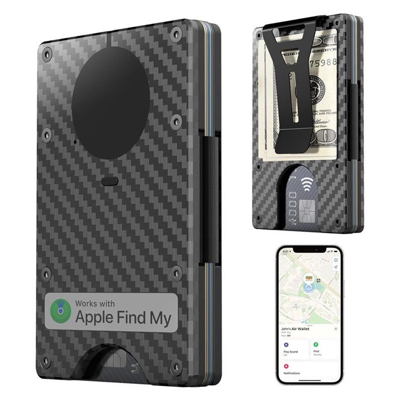 A Minimalist Wallet With Built-in Airtag Chip