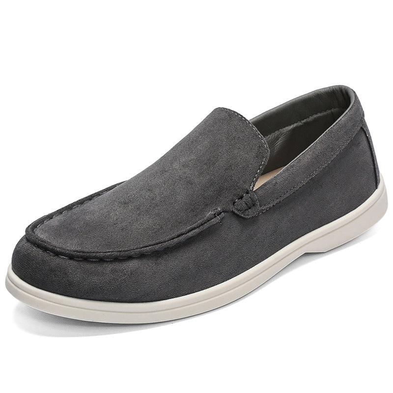 Slip-on Suede Loafers Dark Gray