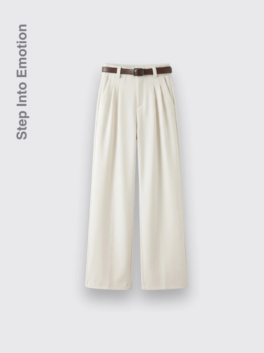 High-end Wool Suit Pants Offwhite 2XL Petite