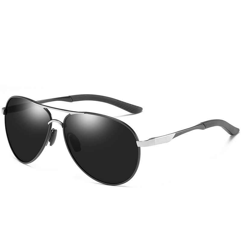 Polarized Sunglasses For Both Men And Women Silver Black Grey Silver