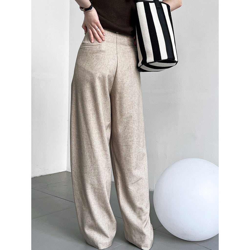 Loose Old Money Style Suit Pants