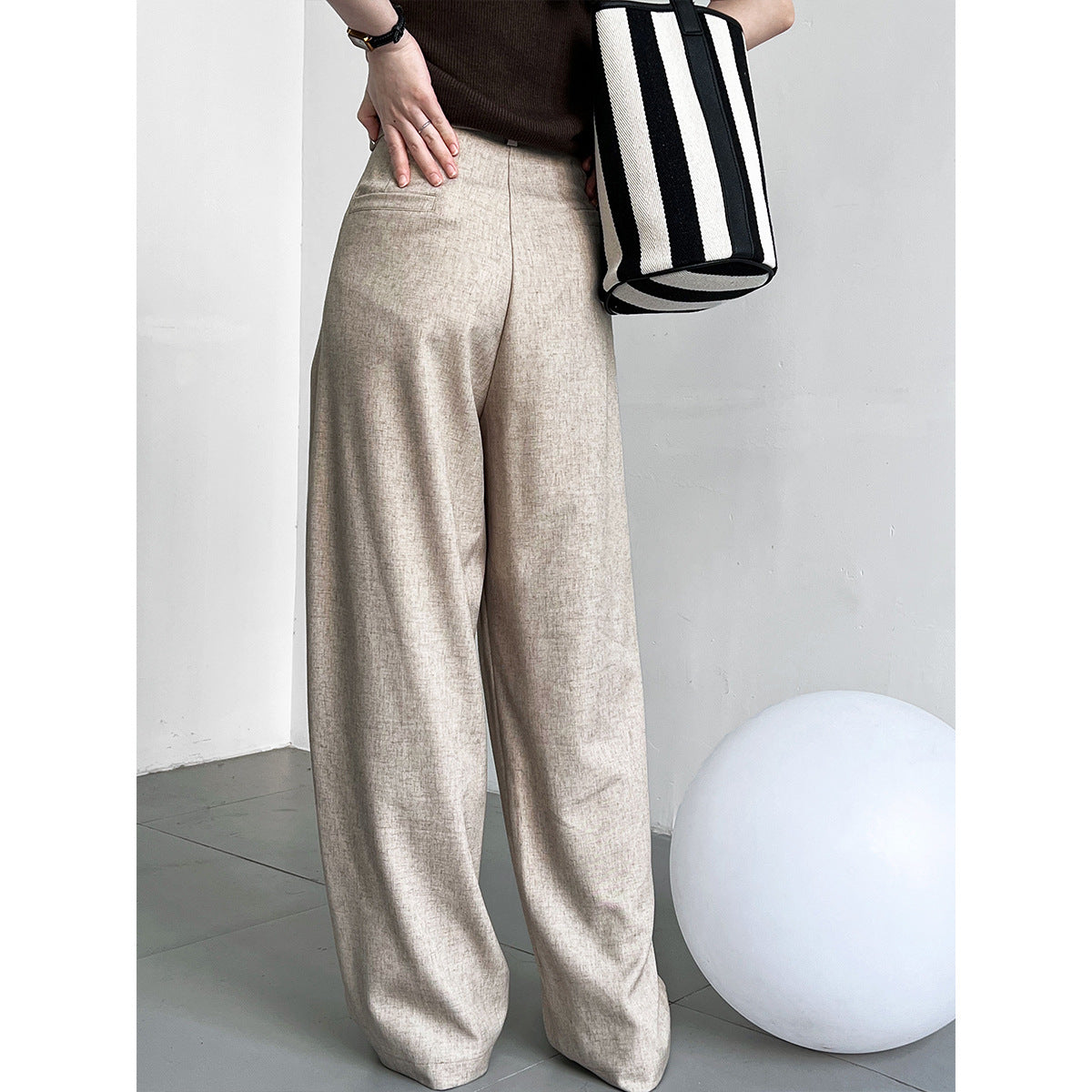 Loose Old Money Style Suit Pants
