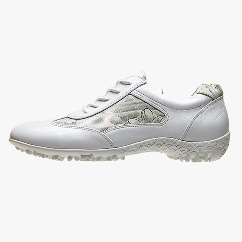 Casual Leather Waterproof Breathable Non-Slip Sneakers Apricot