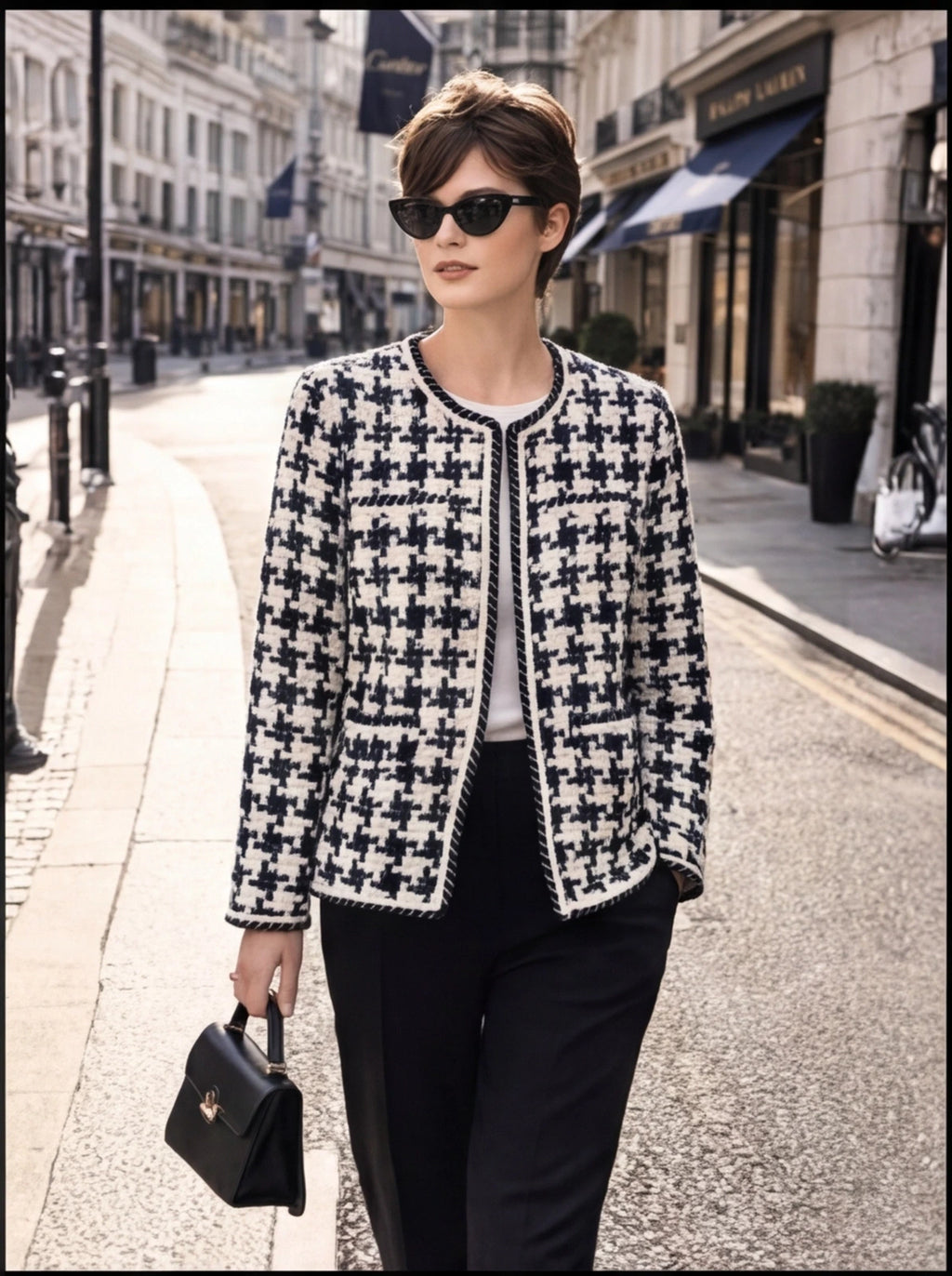 Houndstooth Small Fragrance Jacket
