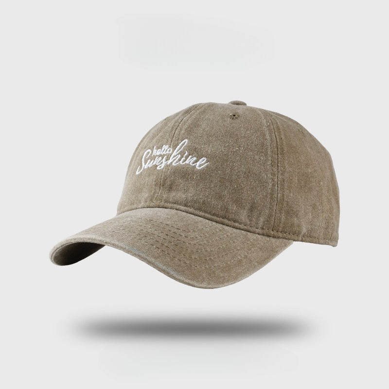 Peaked Couple Baseball Cap Khaki 56to58cm