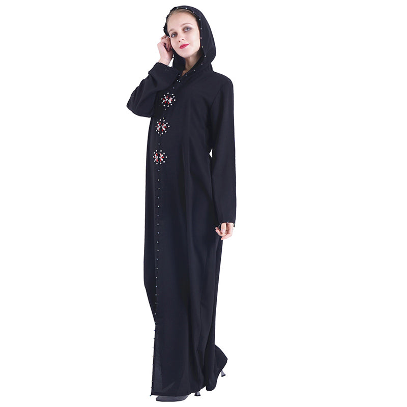 Dubai Turkish Muslim hijab dress Black