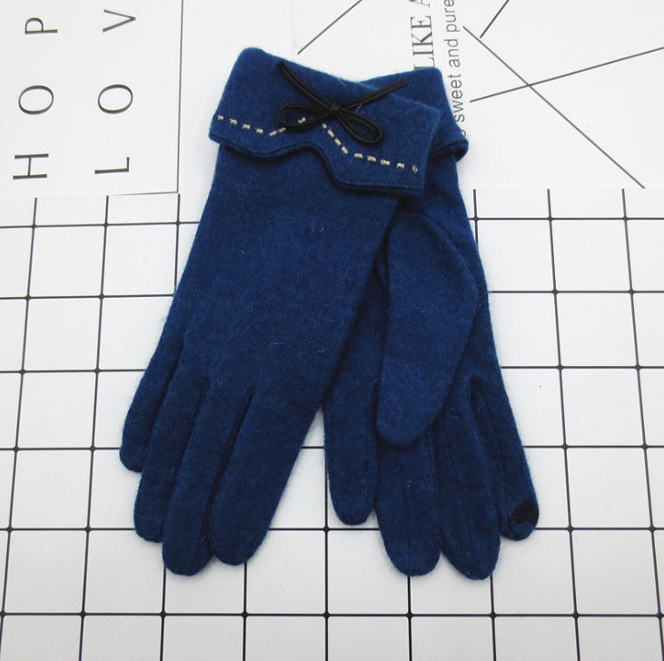 Yauvana Elegance Winter Gloves Lake blue