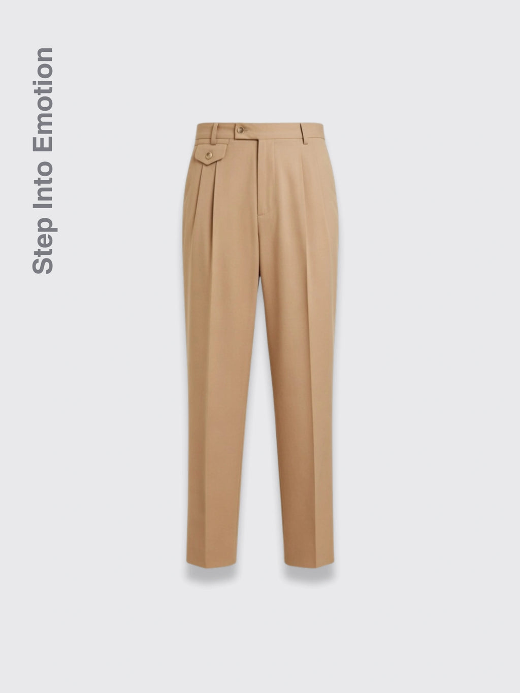 Commuting Italian Style Casual Pants For Men Light Brown 29