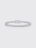 925 Silver Horoscope Buckle Full Inlaid Bracelet Without A Certificate