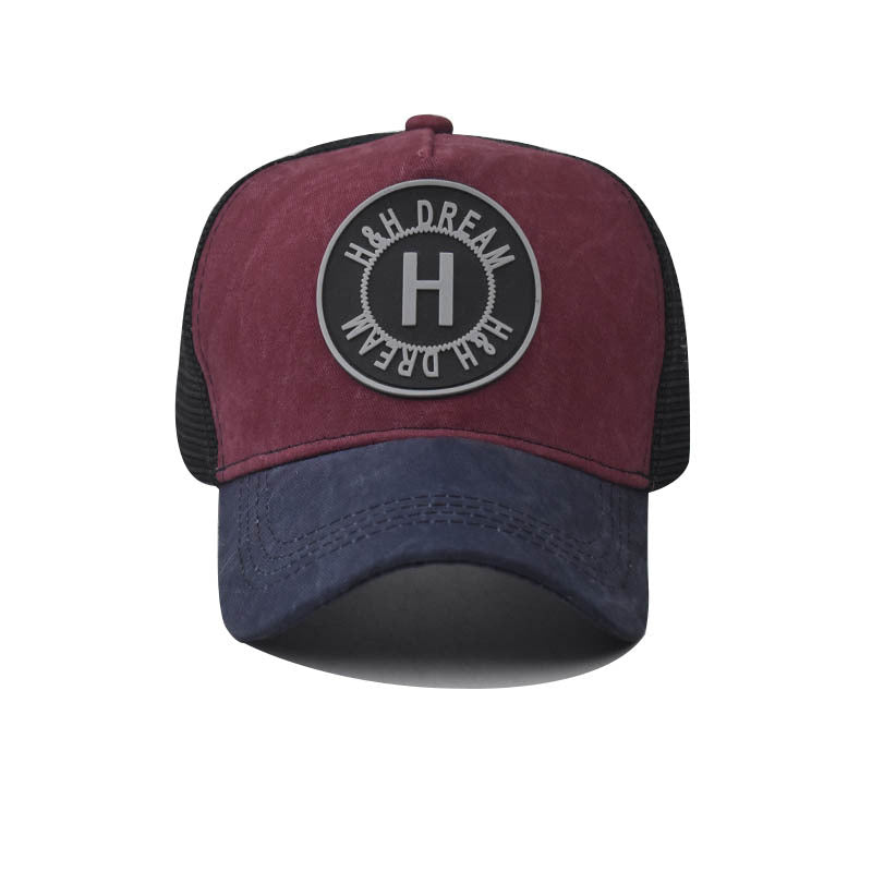 Embroidered Baseball Washed Old Peaked Cap