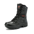 Plus Size Fan Combat Boots Black