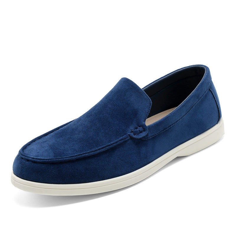 Slip-on Suede Loafers Dark Blue