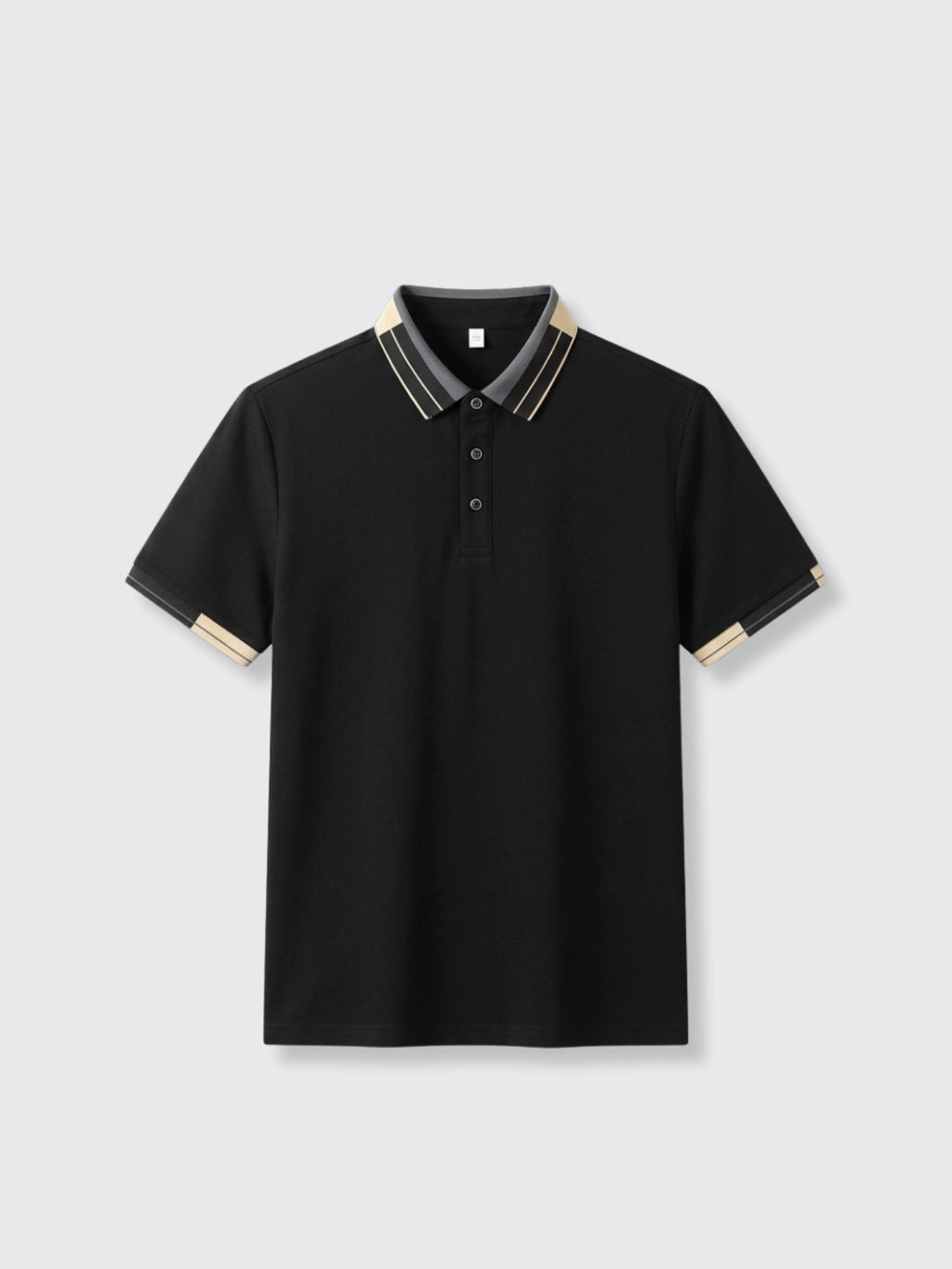 Shirt With Lapel Collar Loose Fit Black 2XL