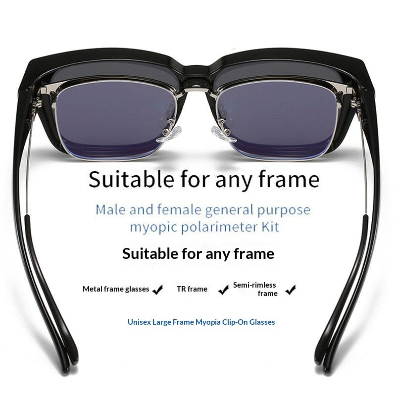 Blue-lens Sun Visor Sunglasses For Outdoor Driving