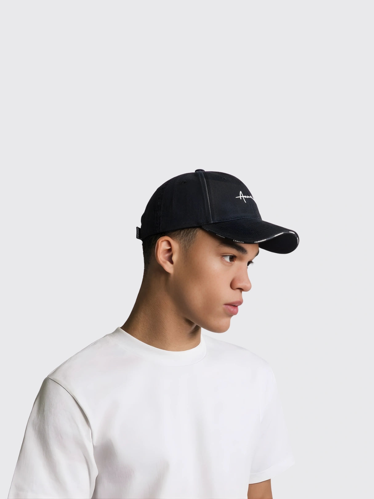 Korean-style Letter Embroidered Peaked Baseball Cap