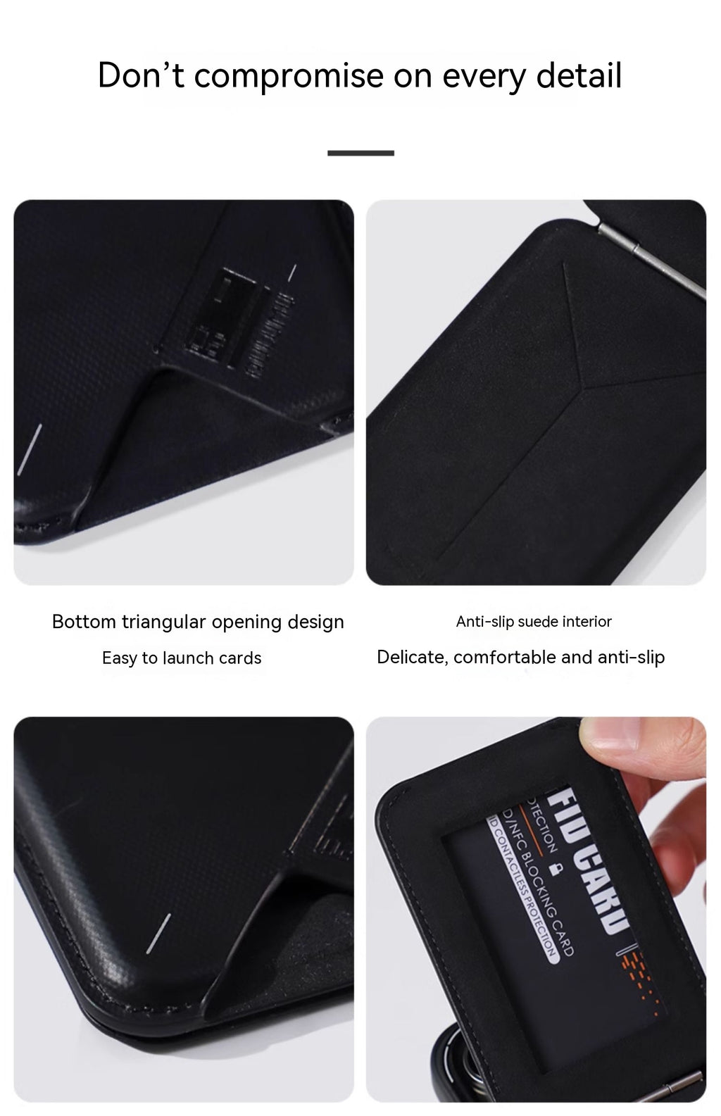 Magnetic Flip Card Holder G02 Two-in-one Wallet