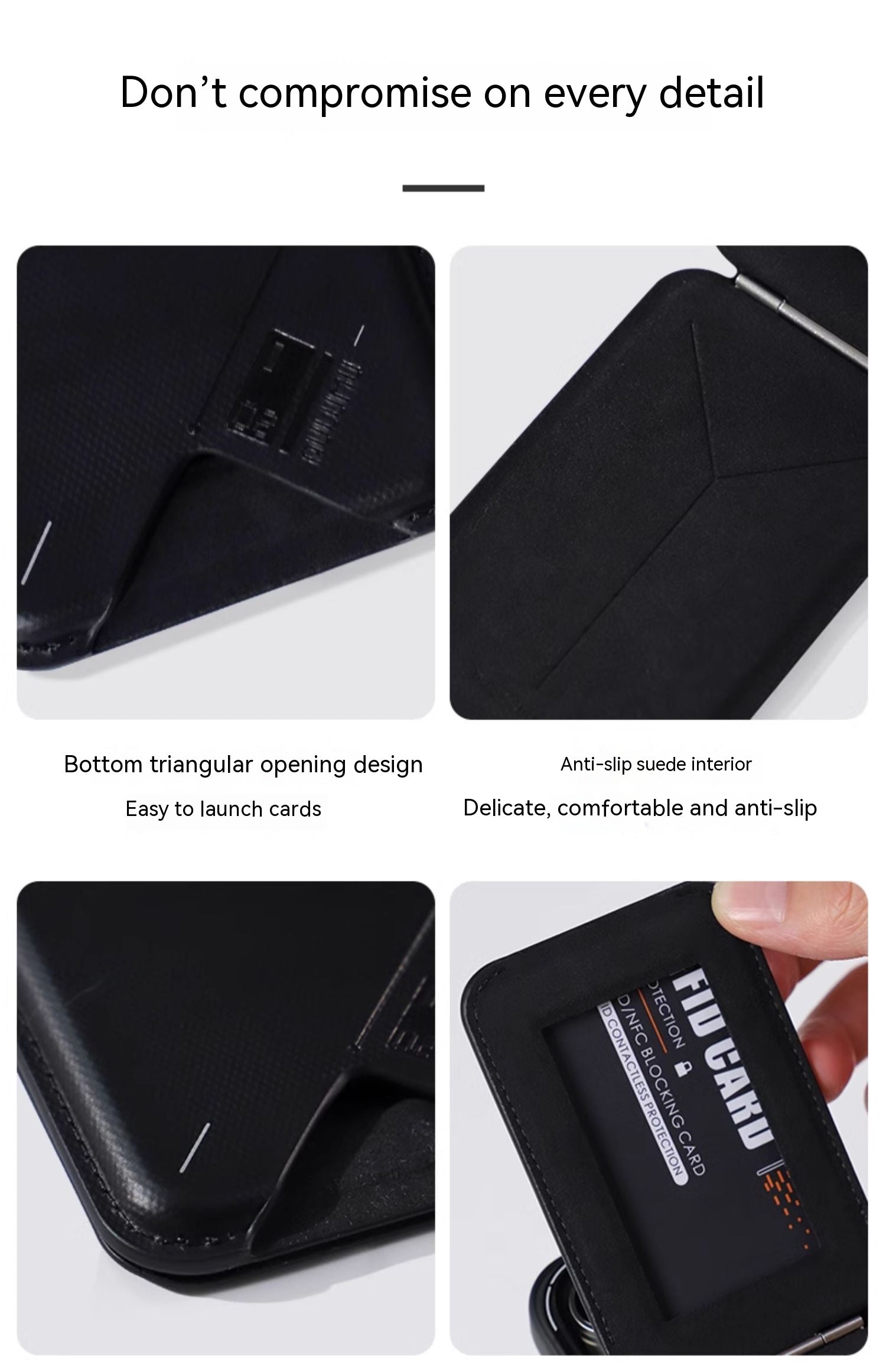 Magnetic Flip Card Holder G02 Two-in-one Wallet