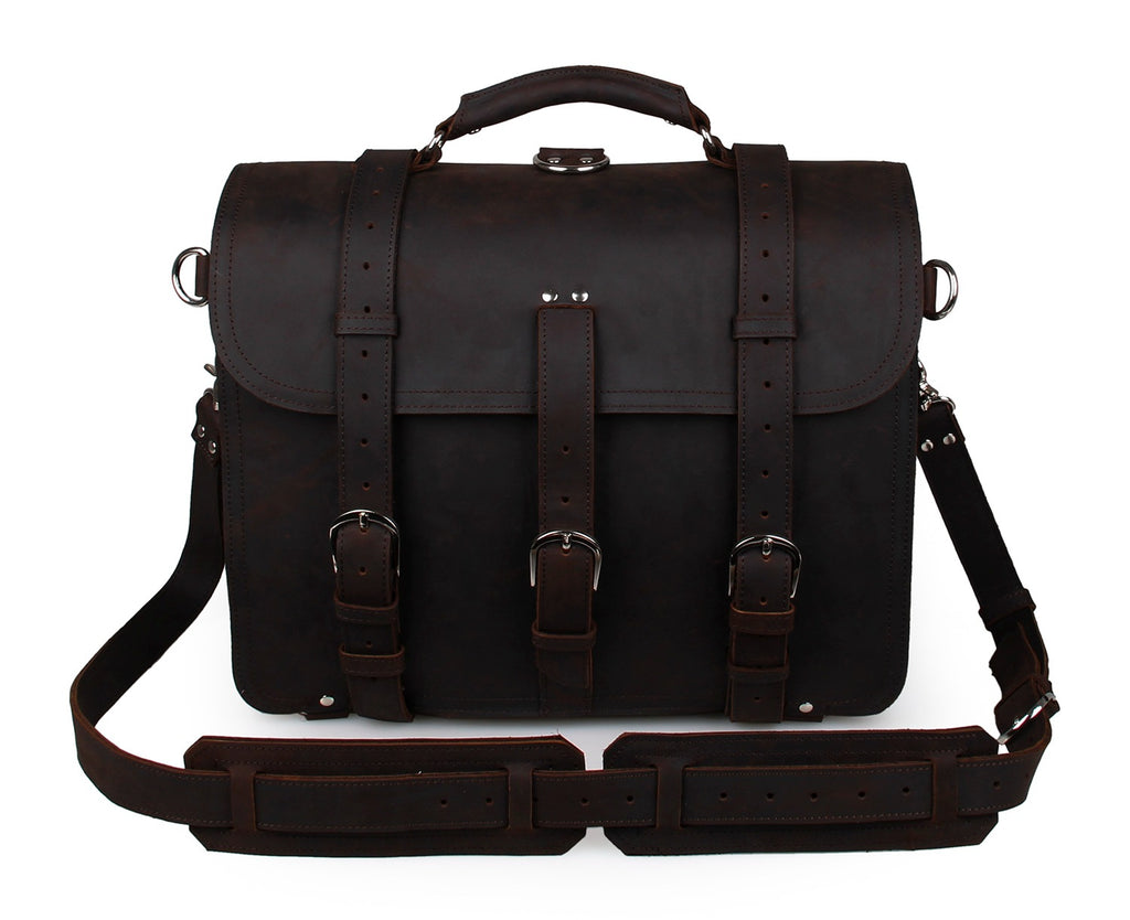Leather bag, Shoulder Messenger Bag Black