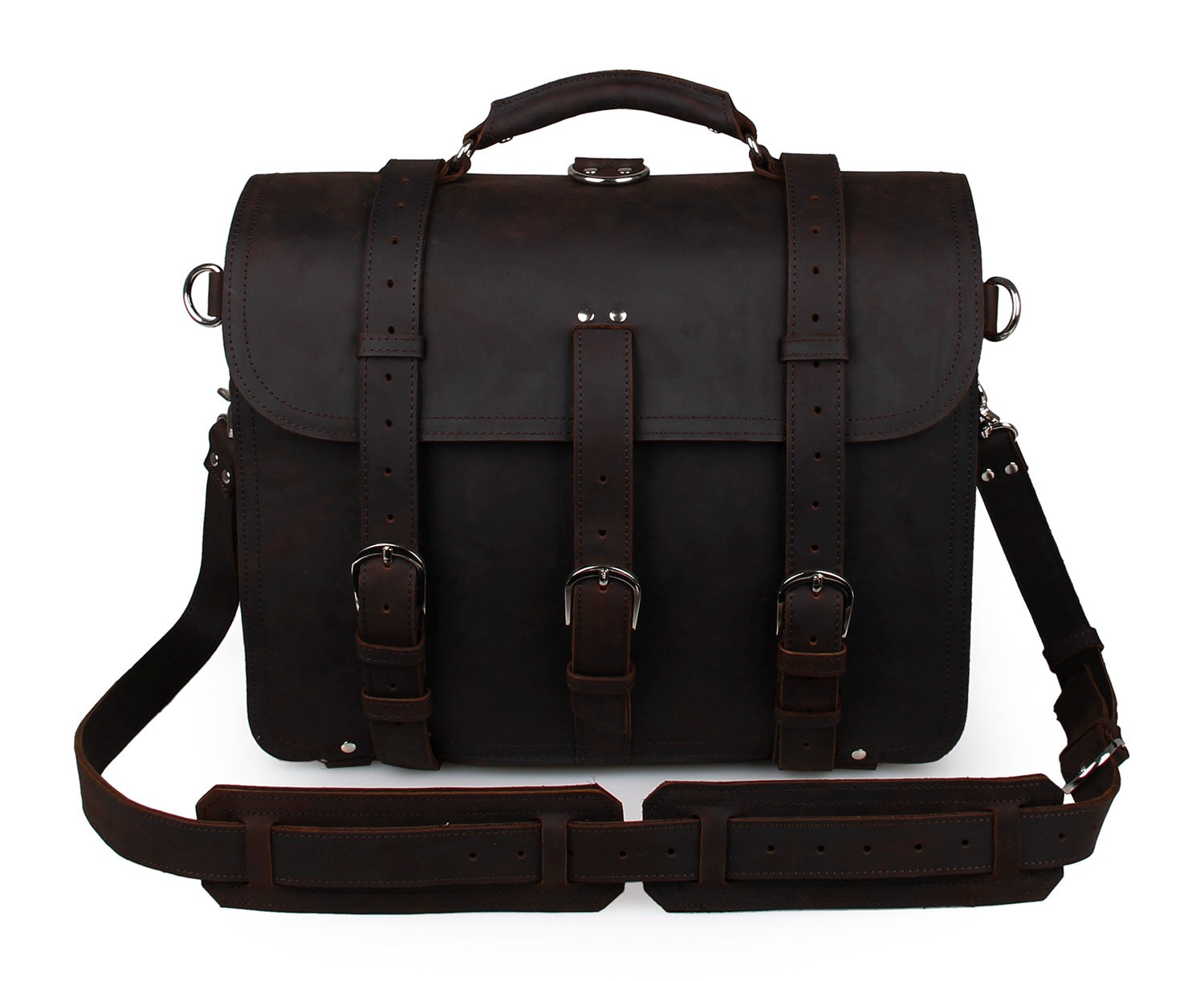 Leather bag, Shoulder Messenger Bag Black