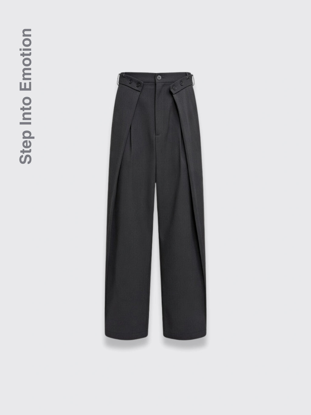 Korean-style Casual Pants For Men Loose Fit Black L