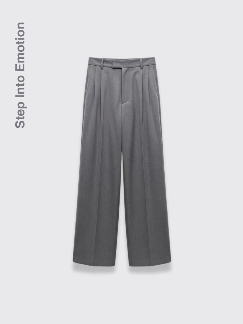 3D Tailored Pleated Pants For Men Gray 2XL