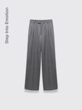 3D Tailored Pleated Pants For Men Gray 2XL