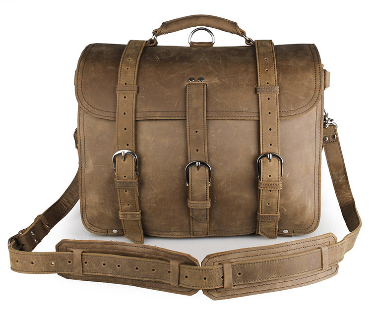 Leather bag, Shoulder Messenger Bag Yellow