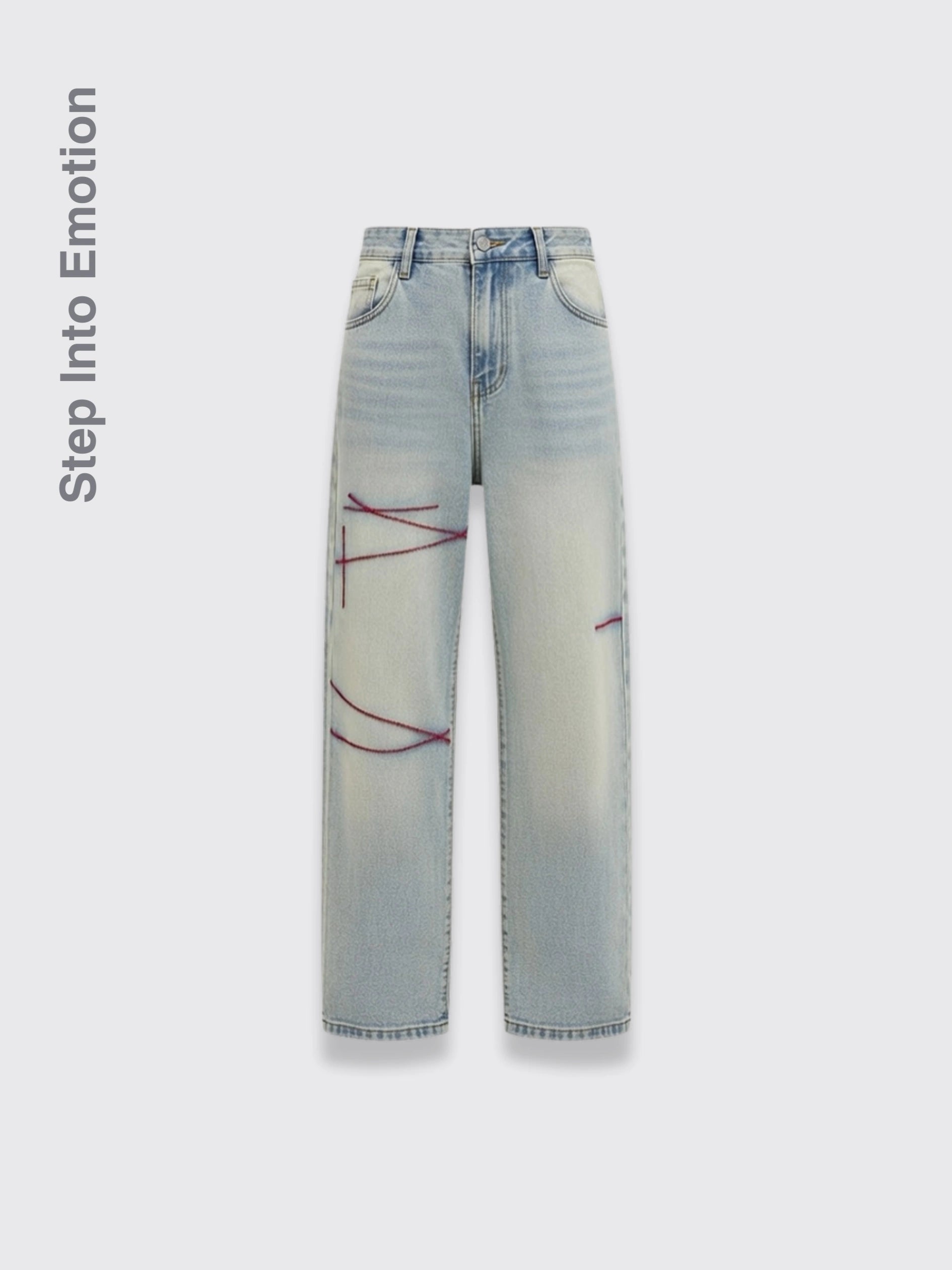 American Loose Straight Jeans For Men