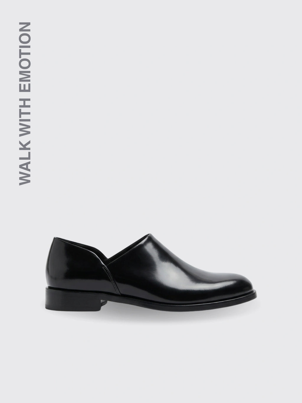 Slip-on Round-toe Loafer Patent Leather 38