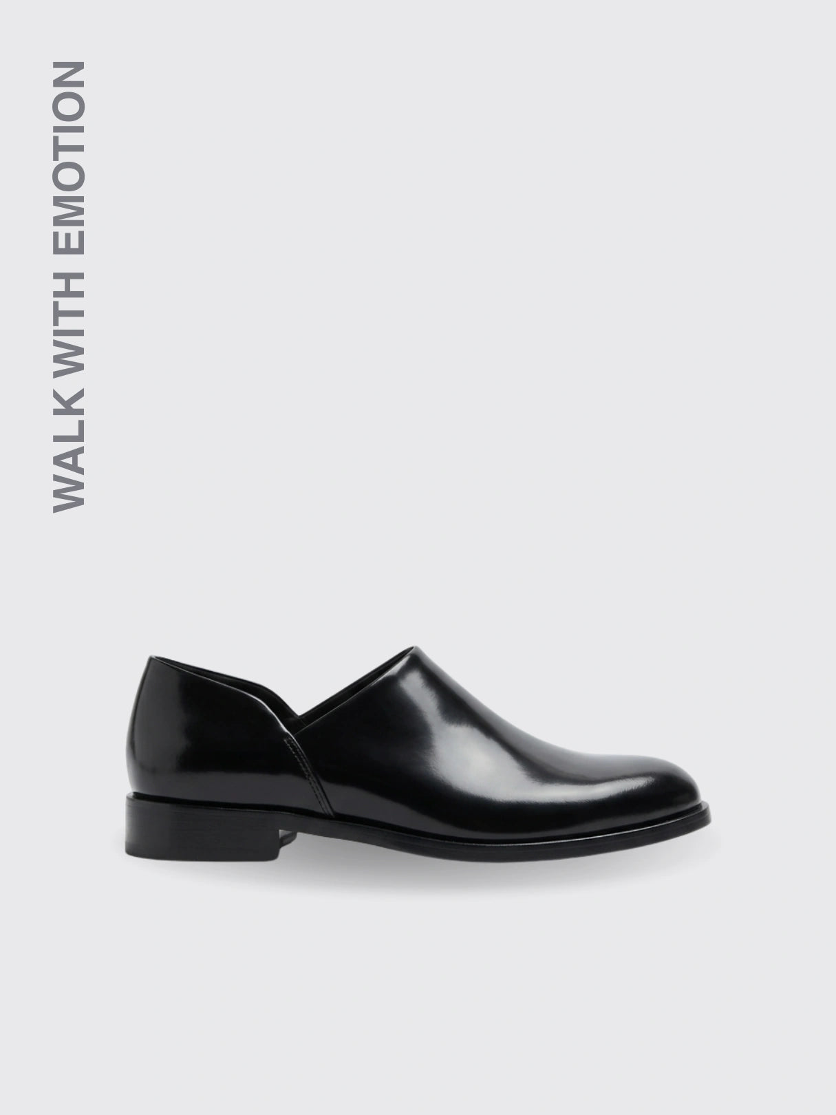 Slip-on Round-toe Loafer Patent Leather 38