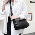 Casual Soft-surface Lightweight Large-capacity Crossbody Bag Black