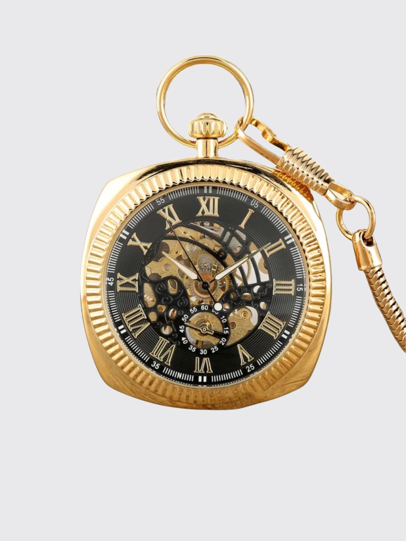 Classic Retro Pocket Watch With A Chain