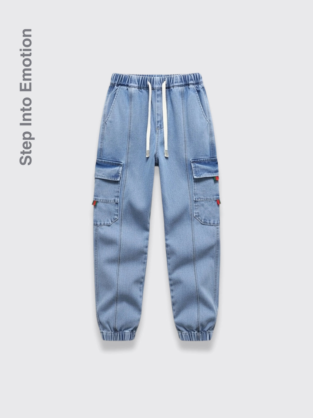 Retro Workwear Jeans For Men Blue 2XL