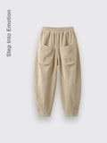 Loose And Slimming Casual Pants Beige 2XL