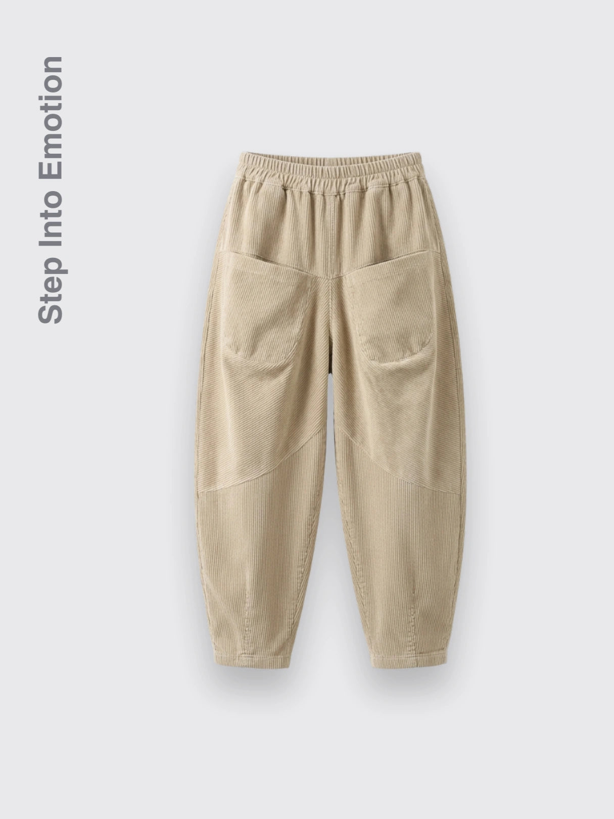 Loose And Slimming Casual Pants Beige 2XL