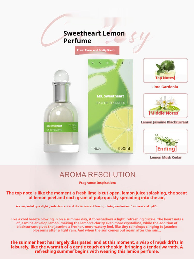 Peach Watermelon And Orange Perfume Fruity Note Lemon Fragrance 50ml