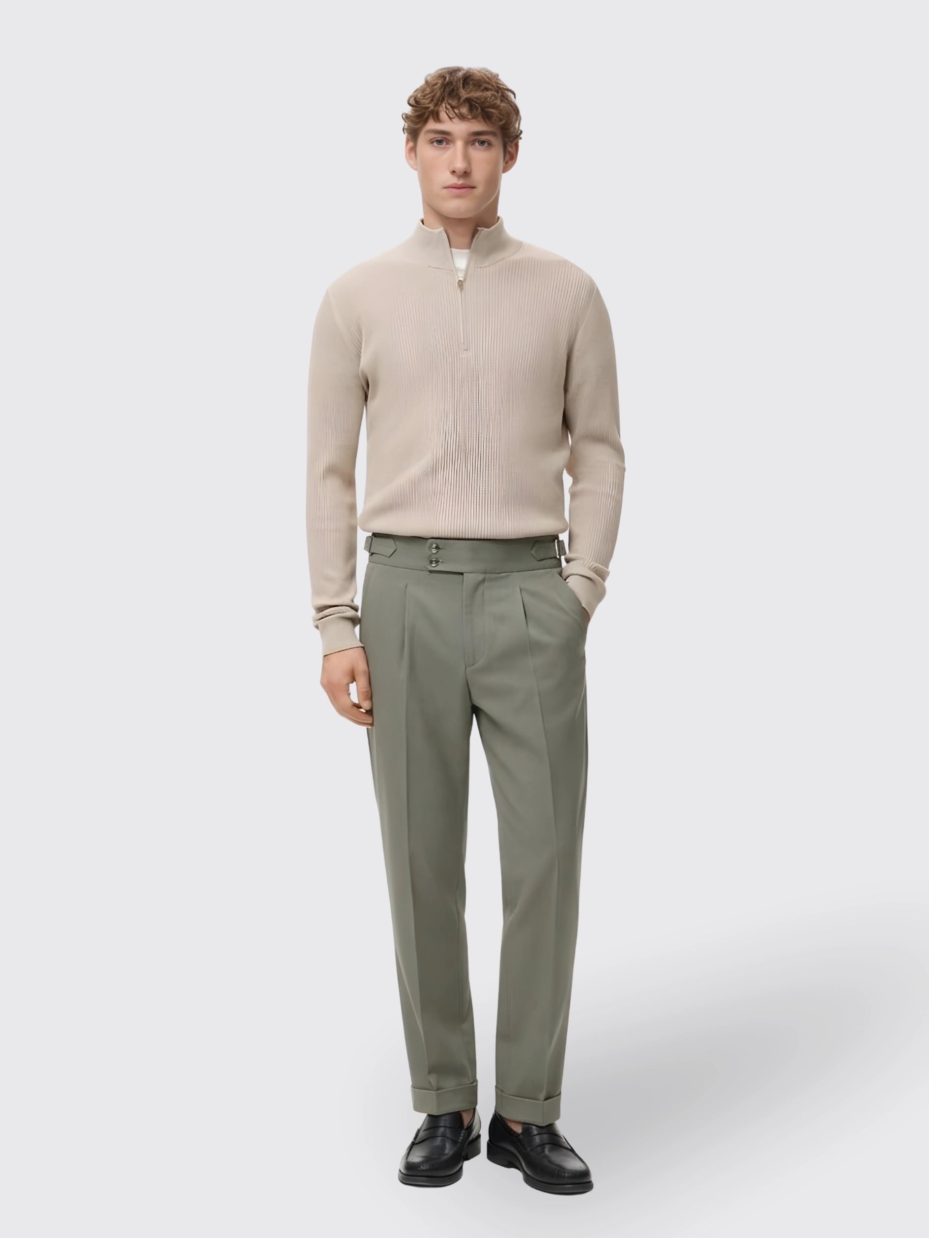 British Style Business Formal Wear Suit Pants Men