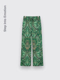 Casual Beach Pants Dark Green L