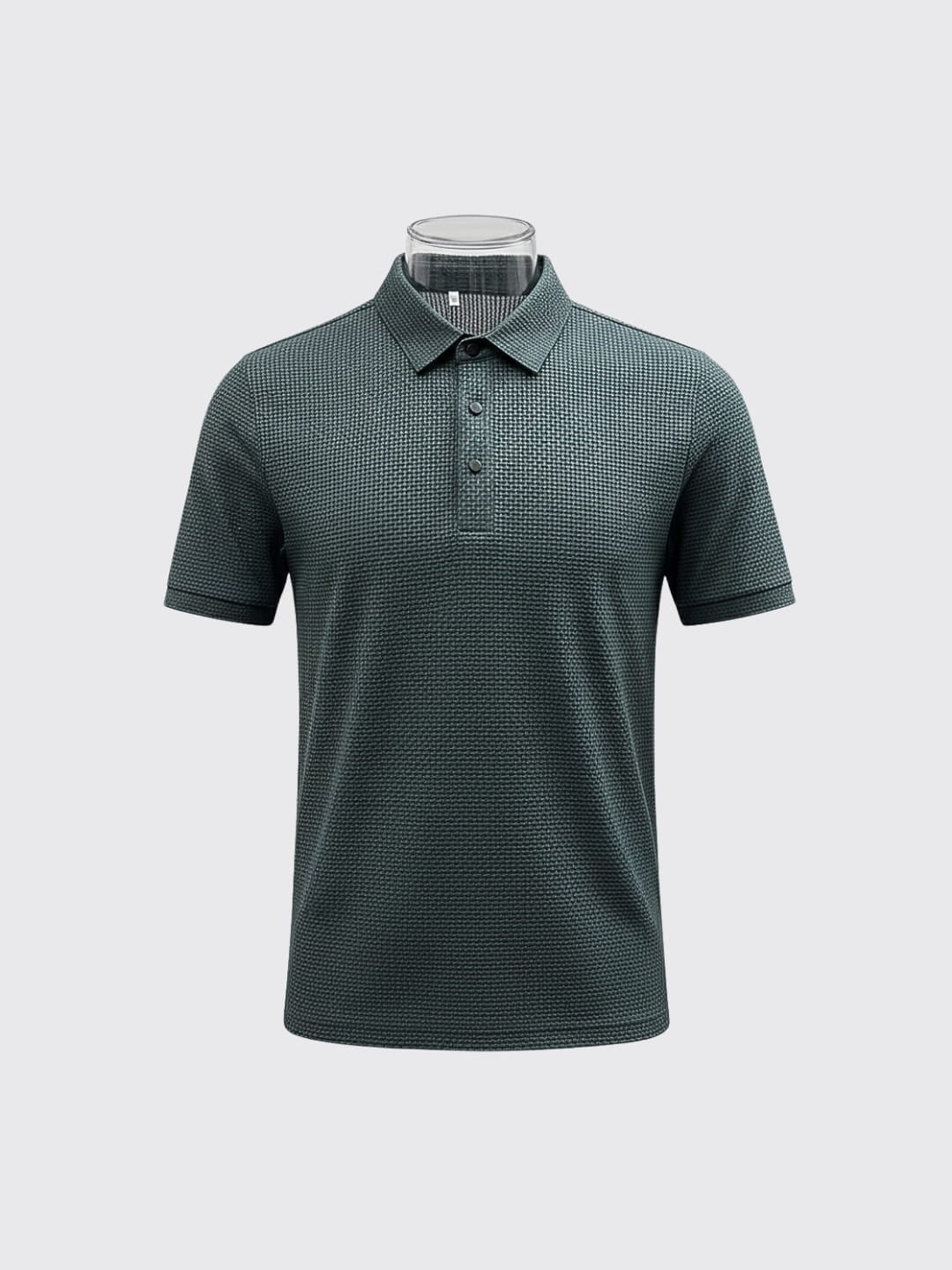 Mesh Ice Silk Short Sleeve T-shirt Gray Green L 1pcs