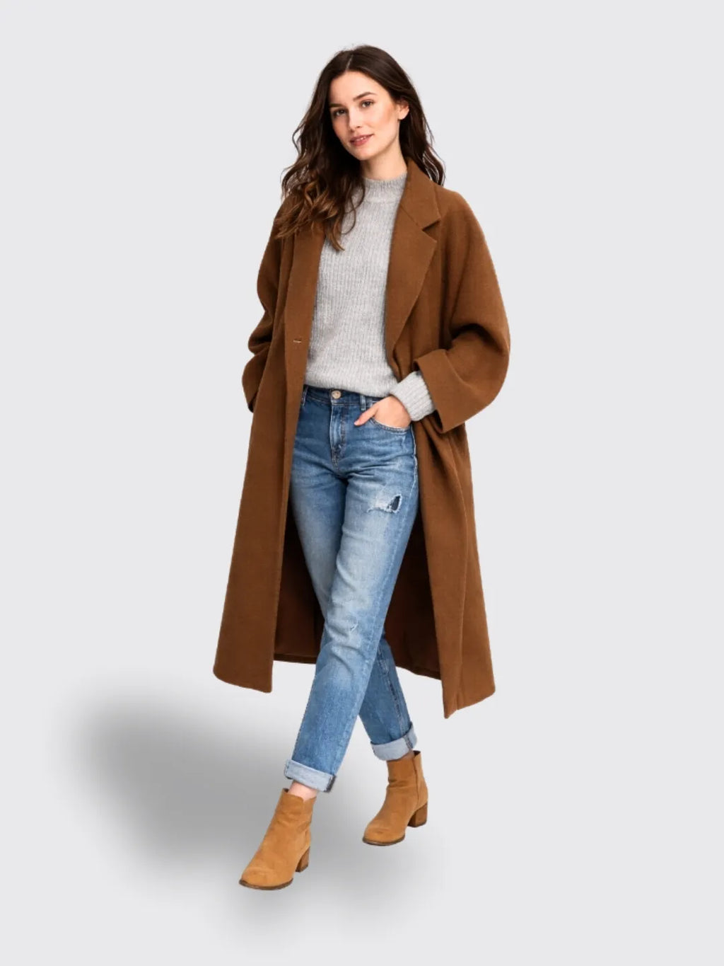 Casual Long Jacket With Pockets