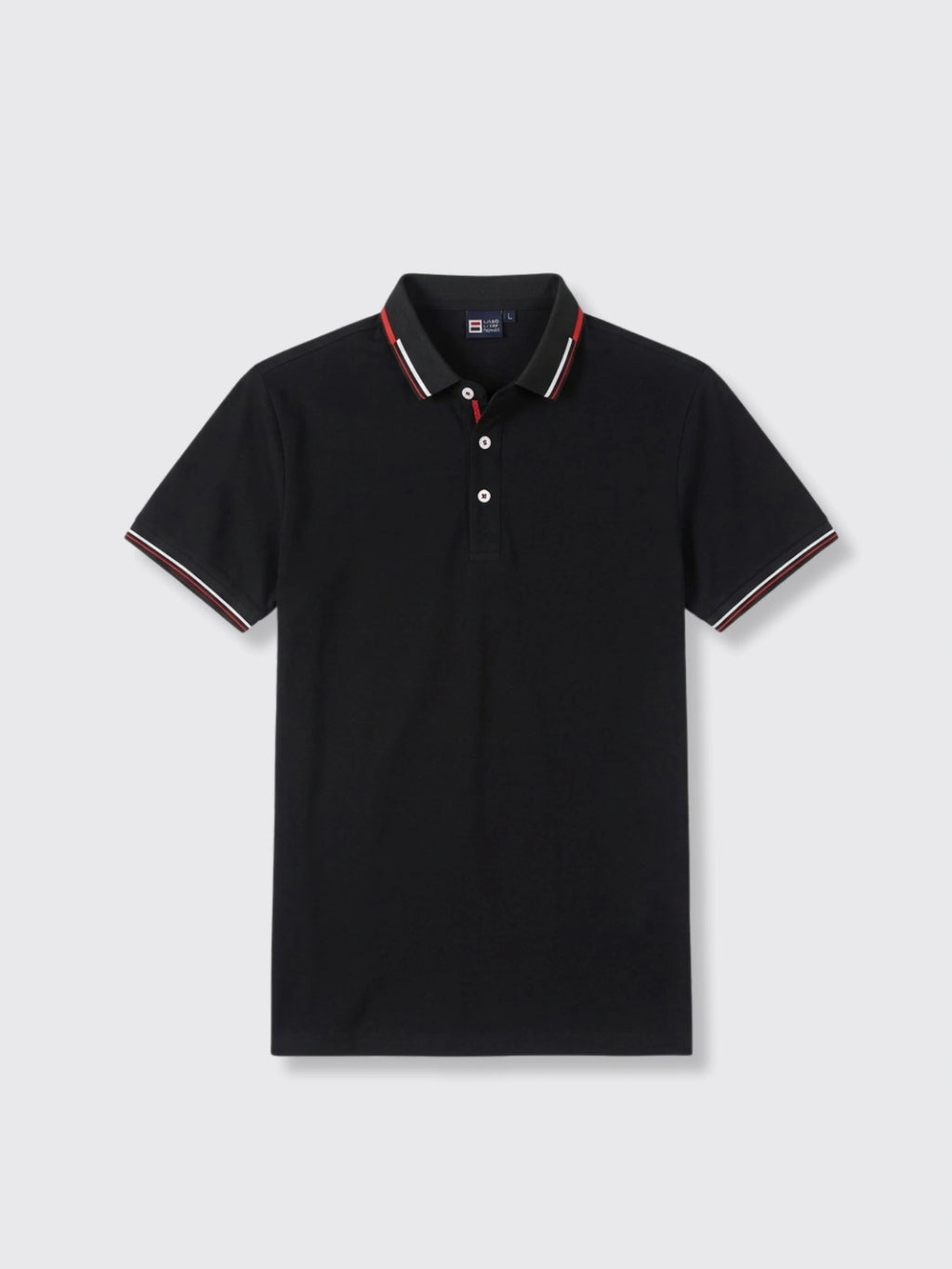 Polo Shirt With A Stand-up Collar 1 Black 2XL