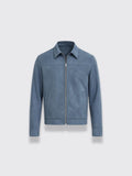 Casual Versatile Long Sleeve Jacket Sea Blue 2XL