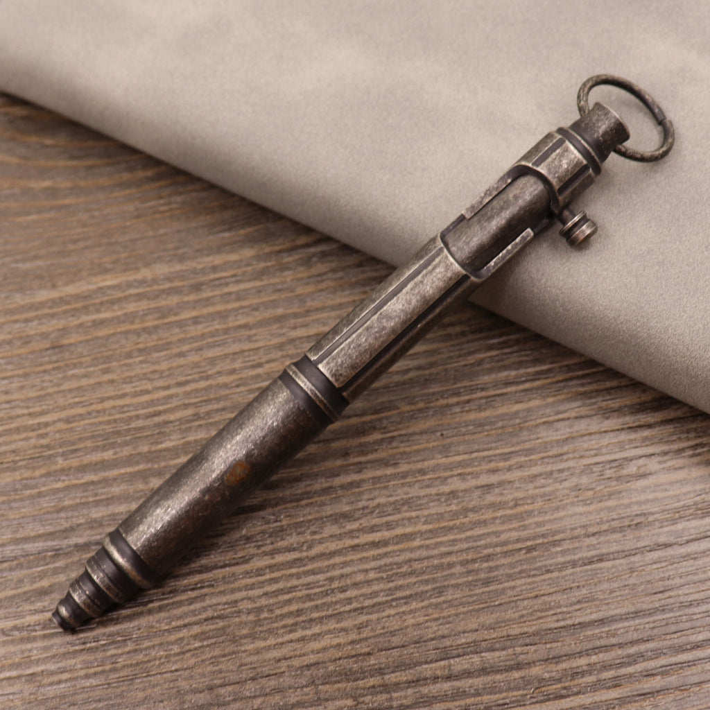 Retro Pure Copper Bolt Type Metal Tactical Pen Imitation Brass Tactical Pen