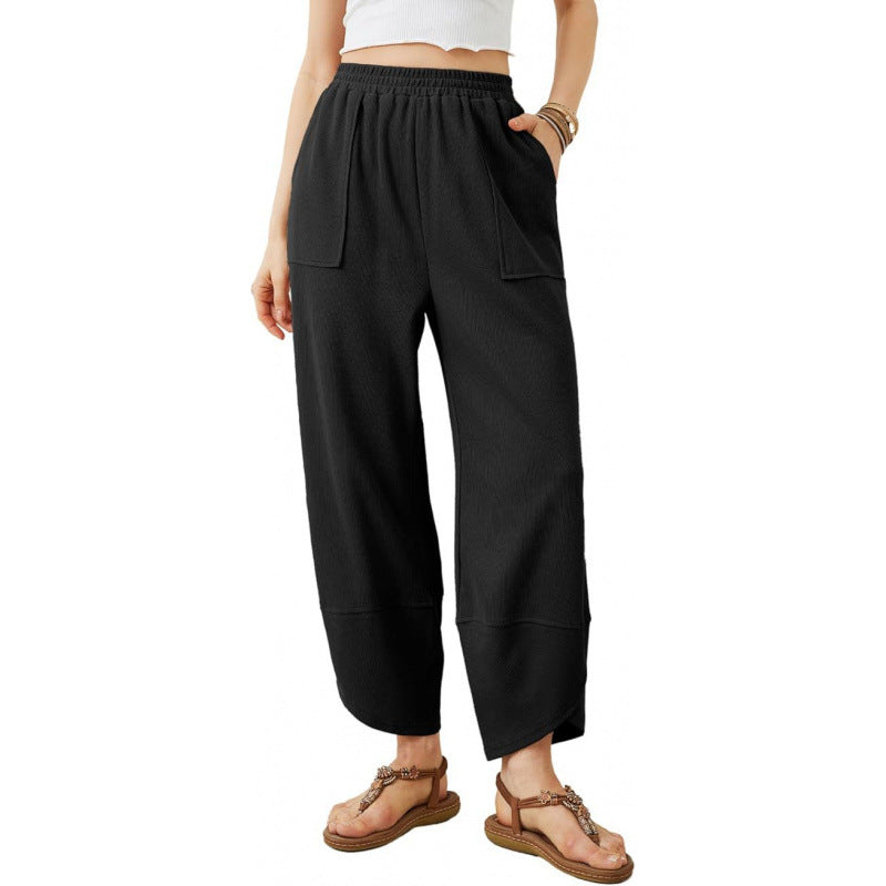 Cropped Pants Black