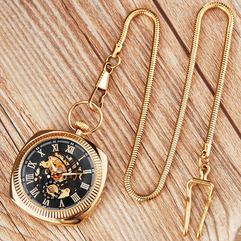Classic Retro Pocket Watch With A Chain
