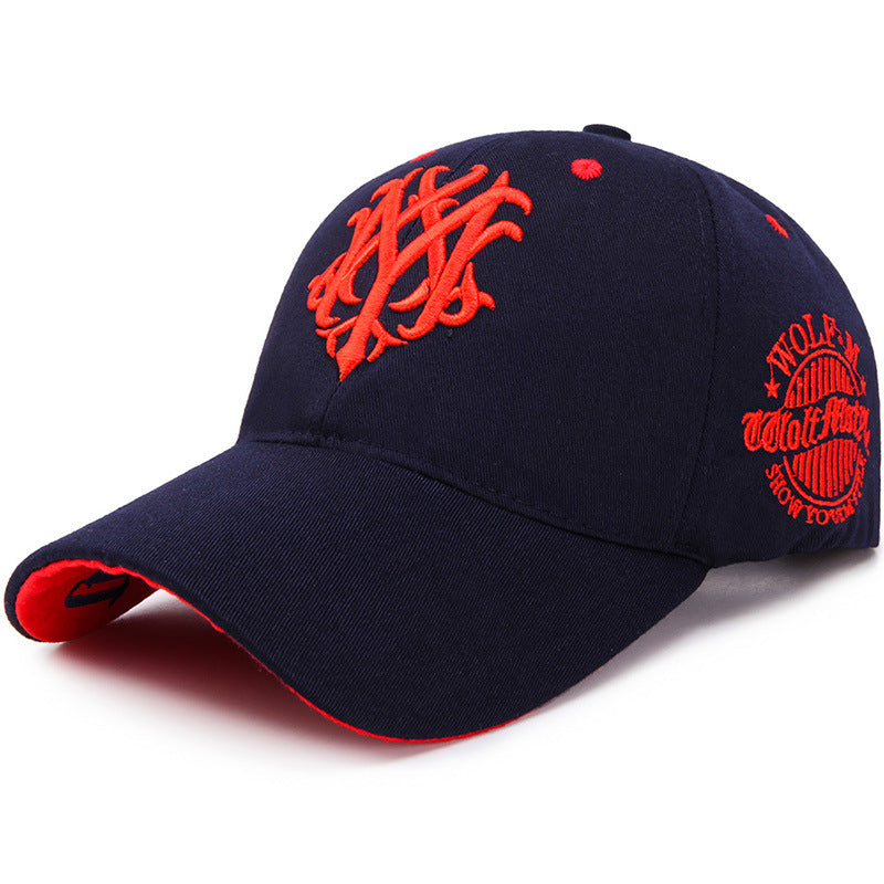 Baseball Outdoor Leisure Sports Peaked Cap Dark Blue Adjustable