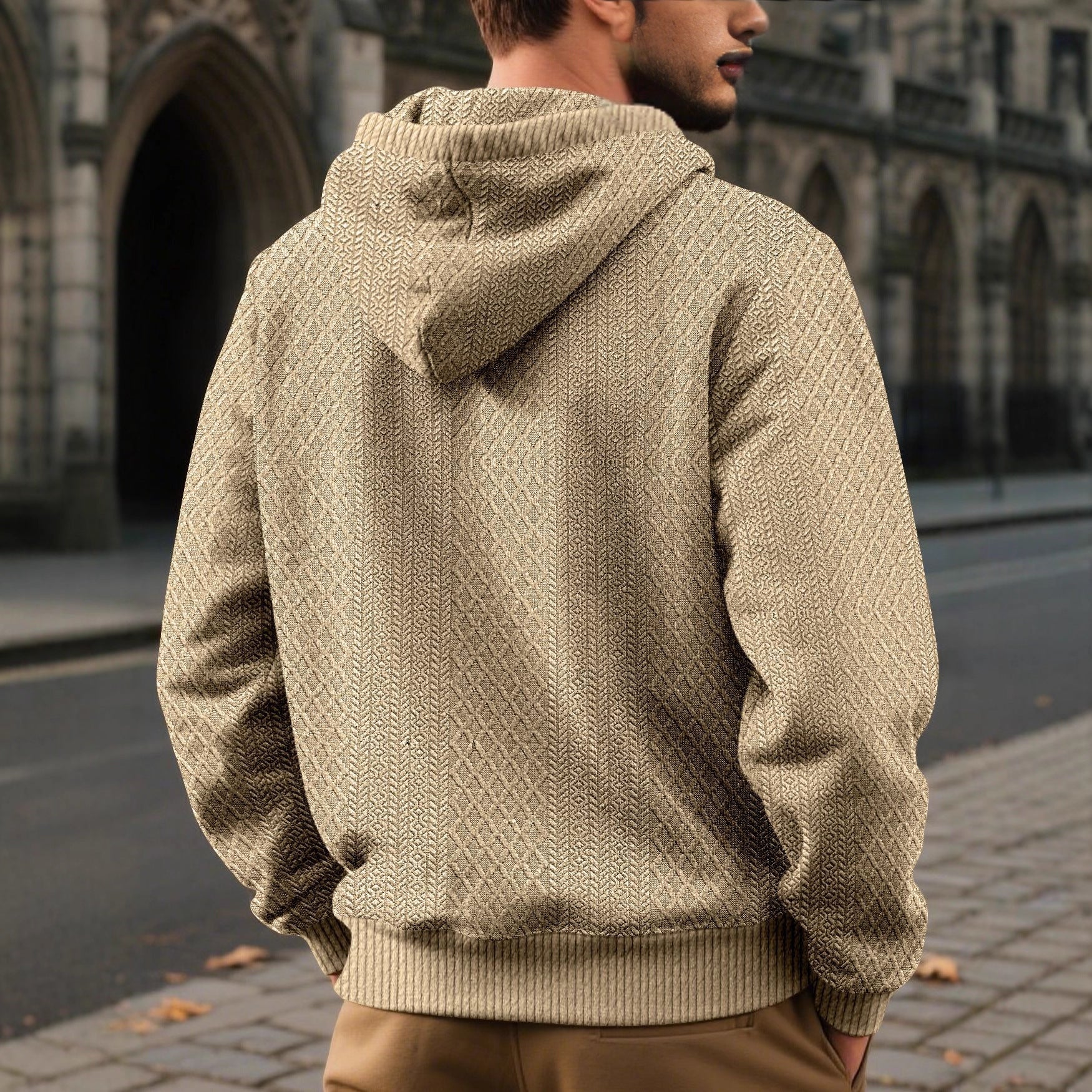 Loosefit Jacquard Hoodie